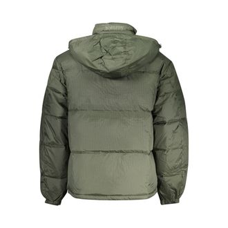Tommy Hilfiger Hooded Water-Repellent Down Jacket - Green