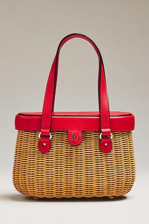 Frances Valentine Willow Wicker Basket Bag