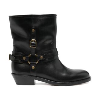 Isabel Marant Isabel Marant, Cowboy Boots, female, Black, Size: 6 US Chic Ankle Boots in Nero