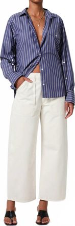 Citizens Of Humanity Ayla Wide Leg Cargo Pants In Pashmina