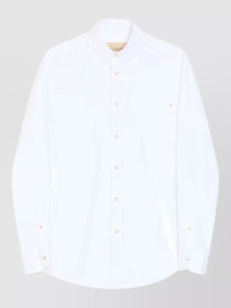 Valentino Garavani valentino oxford cotton shirt vgold detail