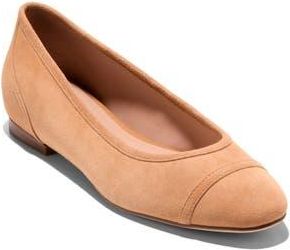 Cole Haan Raquelle Demi Wedge Ballet Flat in Biscuit Suede at Nordstrom Rack, Size 6.5