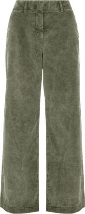 Bomboogie Dames, Broeken, Groen, Maat: XL Corduroy