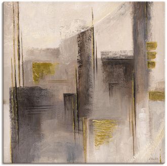 Artland Leinwandbild »Abstrakte Skyline I« Muster 1 Stk. tlg. auf Keilrahmen gespannt