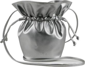 Mela Faux Leather Bucket Bag in Silver at Nordstrom Rack