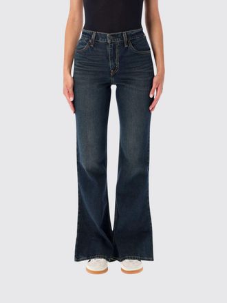 Levi's Jeans flared a vita media in denim di cotone a cinque tasche