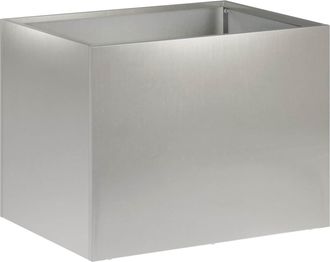 vidaXL Macetero De Jard&iacute;n Plateado 40 X 30 X 30 Cm Acero Inoxidable Vidaxl