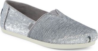 Toms Alpargata Sequins Textiel Dames Zilveren Espadrilles