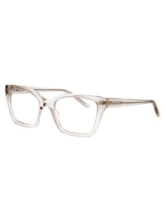 Balenciaga BB0501O Clear Acetate Eyeglasses - Beige