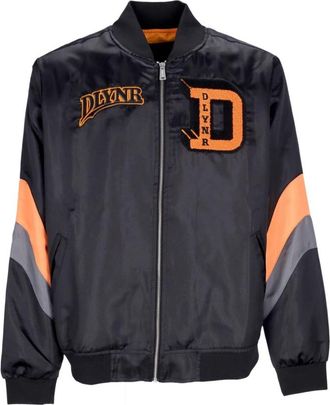 Dolly Noire Billy Goat Satin Jacket - Heren - Bomber jackets - Zwart - XL - Polyester - Jassen