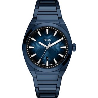 Fossil Everett Bracelet Watch, 42mm in Navy at Nordstrom