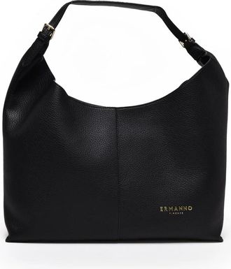 Ermanno Scervino Black Veronica Polyurethane Tote Bag