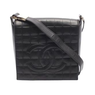 Chanel Pre-owned Vintage Schoudertas - Dames - Pre-owned - Zwart - Maat: ONE Size Leer