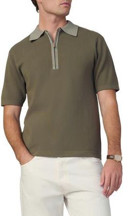 Joe's Retro Quarter Zip Polo in Lichen at Nordstrom Rack, Size Medium