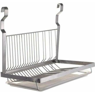 Elle Escurridor De Platos Plegable De Pared En Acero Inoxidable 304 - Bandeja Recogegotas Extra&iacute;ble - Dise&ntilde;o Que Ahorra Espacio