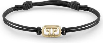 Philipp Plein Bracciale dellamicizia con lettering - - Accessories - unisex - Nero - ONE SIZE