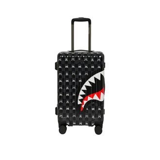 Sprayground Cabin Bags, male, Multicolor, Size: ONE SIZE Gray Peeking Character Check Carry-On Luggage