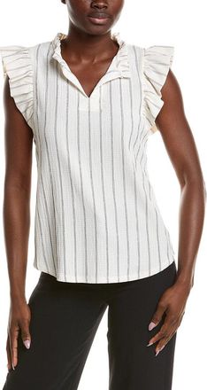 Anne Klein Pinstripe Top