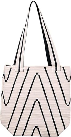 Generic Woman Beach Weaving Shoulder Bag Ladies Trendy Summer Hand Bag Shoulder Bags for School (Beige, One Size)