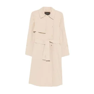 Emporio Armani Mujer, Abrigos, Beige, Talla: 2XL