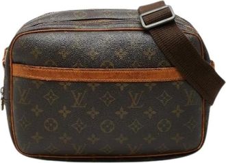 Louis Vuitton Pre-owned Reporter PM Monogram Schoudertas - Dames - Vintage Schoudertas - Bruin - ONE Size - Leer - Vintage