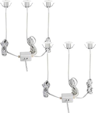 Loops 2 PACK 3 PACK Flush / Recessed Ceiling Downlight White Aluminium 1W LED