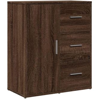 vidaXL Vidaxl - Aparador De Madera De Ingenier&iacute;a Marr&oacute;n Roble 60x31x70 Cm