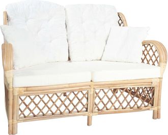 vidaXL Sof&aacute; De 2 Plazas De Rat&aacute;n Vidaxl