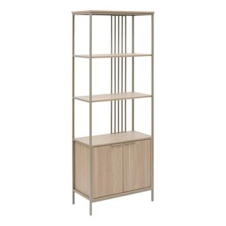 5five Simply Smart Estanter&iacute;a Duna Rectangular De 35 X 68,4 Cm, Con 2 Puertas, Color Beige - 5five