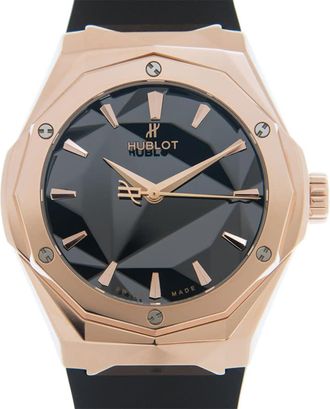 Hublot Pre-owned Hublot Classic Fusion Orlinski King Gold Black Dial Mens Watch 550.OS.1800.RX.ORL19