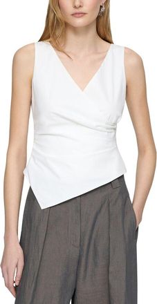 Lafayette 148 New York Wrap Front Top