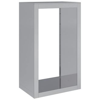 vidaXL Le&ntilde;ero Acero Galvanizado 60x40x100 Cm Vidaxl