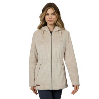 Free Country Womens Grid Butter Pile Anorak Jacket