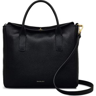 Radley London Carpenter Yard Flapover Satchel Bag in Black at Nordstrom Rack