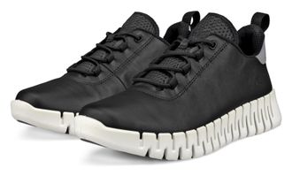 Ecco Slip-On Sneaker ECCO GRUUV W, Damen, Gr. 35, schwarz, Leder, Schuhe Slip-On Sneaker, Freizeitschuh, Halbschuh, Slipper mit ergonomischer Fluidform Soh