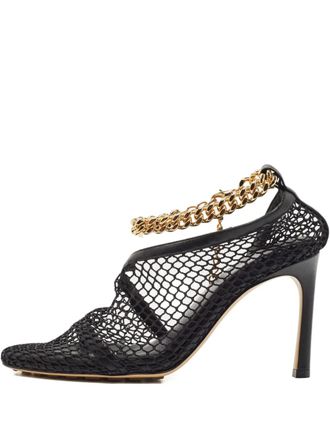 Bottega Veneta 90mm Stretch leather heeled sandals - Black