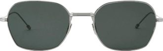 Thom Browne Rechthoekige Zonnebril - Dames - Zonnebrillen - Grijs - ONE Size - Accessoires