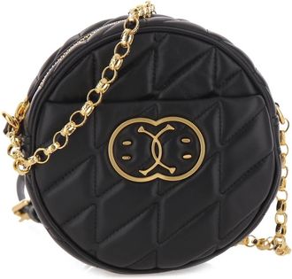 Moschino Quilted Double Smile Crossbody - Dames - Schoudertassen - Zwart - ONE Size - Leer - Tassen