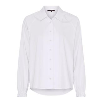 BTF-CPH Btfcph - Bamboe Shirt - Dames - Blouses & Shirts - Wit - Maat: L Zijde