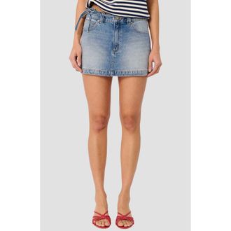 Abrand A-Line Denim Miniskirt in Tamara at Nordstrom, Size 28