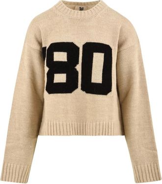 Aniye By Duke Mini Sweater - Dames - Ronde hals truien - Beige - M - Wol - Truien & Vesten