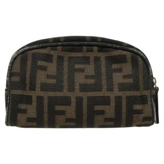 Fendi Pre-owned Canvas pouches - Dames - Vintage Clutch - Zwart - ONE Size - Vintage