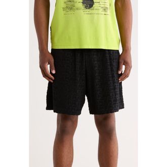 Purple Terry Towel Pull-On Shorts in Black at Nordstrom Rack, Size Xx-Large