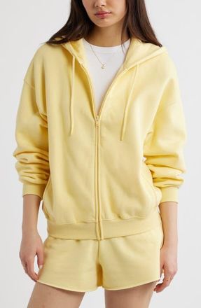 BP. Bubble Zip Hoodie in Yellow Begonia at Nordstrom, Size Xx-Small