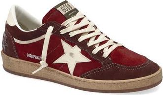 Golden Goose Ball Star Sneaker in Brown/Red/White at Nordstrom, Size 10Us