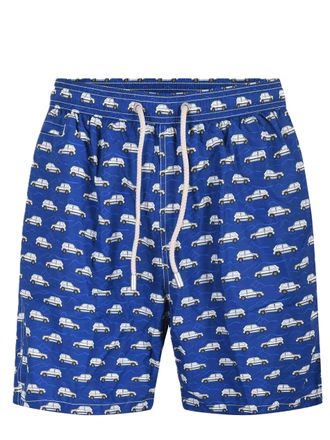 MC2 Saint Barth Blue Lighting Micro Fantasy Swim Shorts