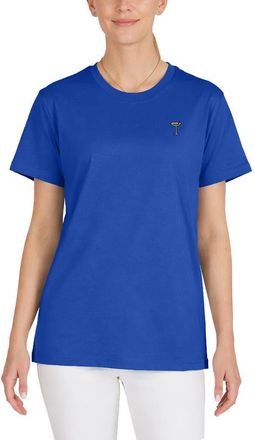 Dalix Womens Coffee Martini Jersey Relaxed Tee in Royal Blue at Nordstrom, Size X-Large