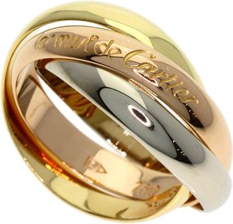 Cartier Pink Gold White Gold Yellow Gold Yellow Gold (18K) Pink Gold (18K) White Gold (18K) Band Ring (Pre-Owned)