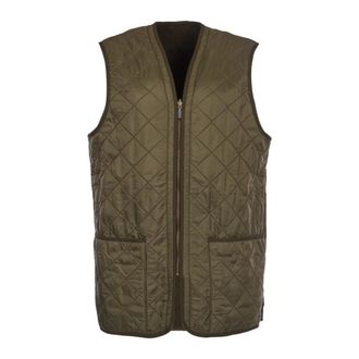 Barbour Polarquilt Waistcoat Zip Liner - Heren - Bodywarmers - Groen - M - Leer - Jassen