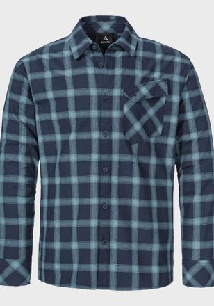 Sch&ouml;ffel Outdoorhemd SCH&Ouml;FFEL Hiking Shirt Style Poplar MNS, Herren, Gr. 48, Normalgr&ouml;ssen, blau (8820, blau), Oberstoff: 60% Baumwolle, 40% Polyester, V-Aussc